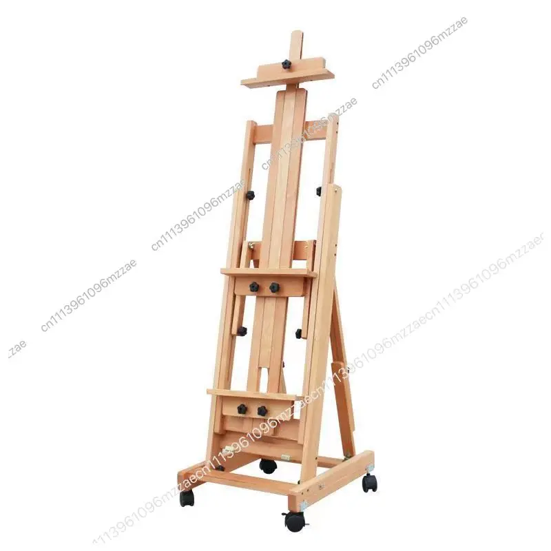 Beech Wood Dual Purpose Easel Adjustable Folding Display Stand for Children Sketch Artist Oil Painting