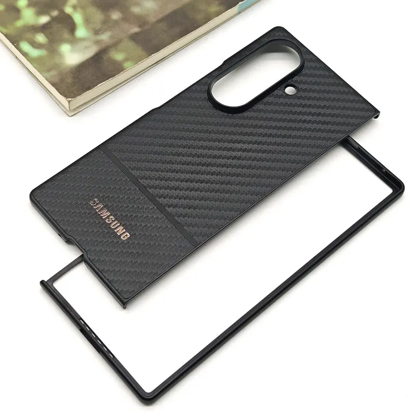 Für Samsung Galaxy Z Fold 7 6 5 4 3 2 1 Fold4 Fold5 Fold6 Fold7 5G Carbonfaser-Hülle Faltbare Ultradünne Harte PC-Schutzhülle