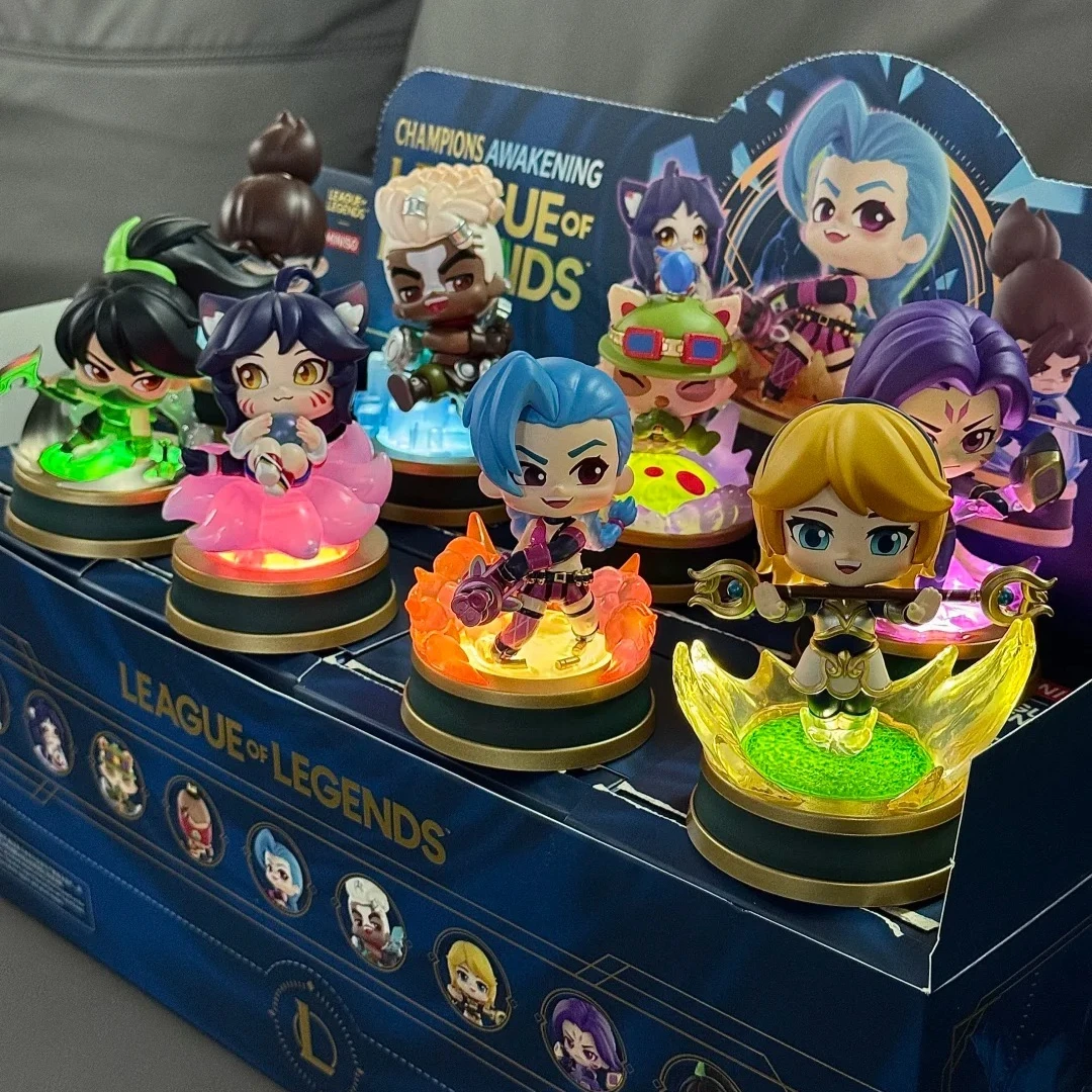 MINISO Seria League of Legends Blind Box LOL Figurki Akcji Lalka Model Anime Ozdoba Mystery Box Kawaii Niespodzianka Zabawki Prezent