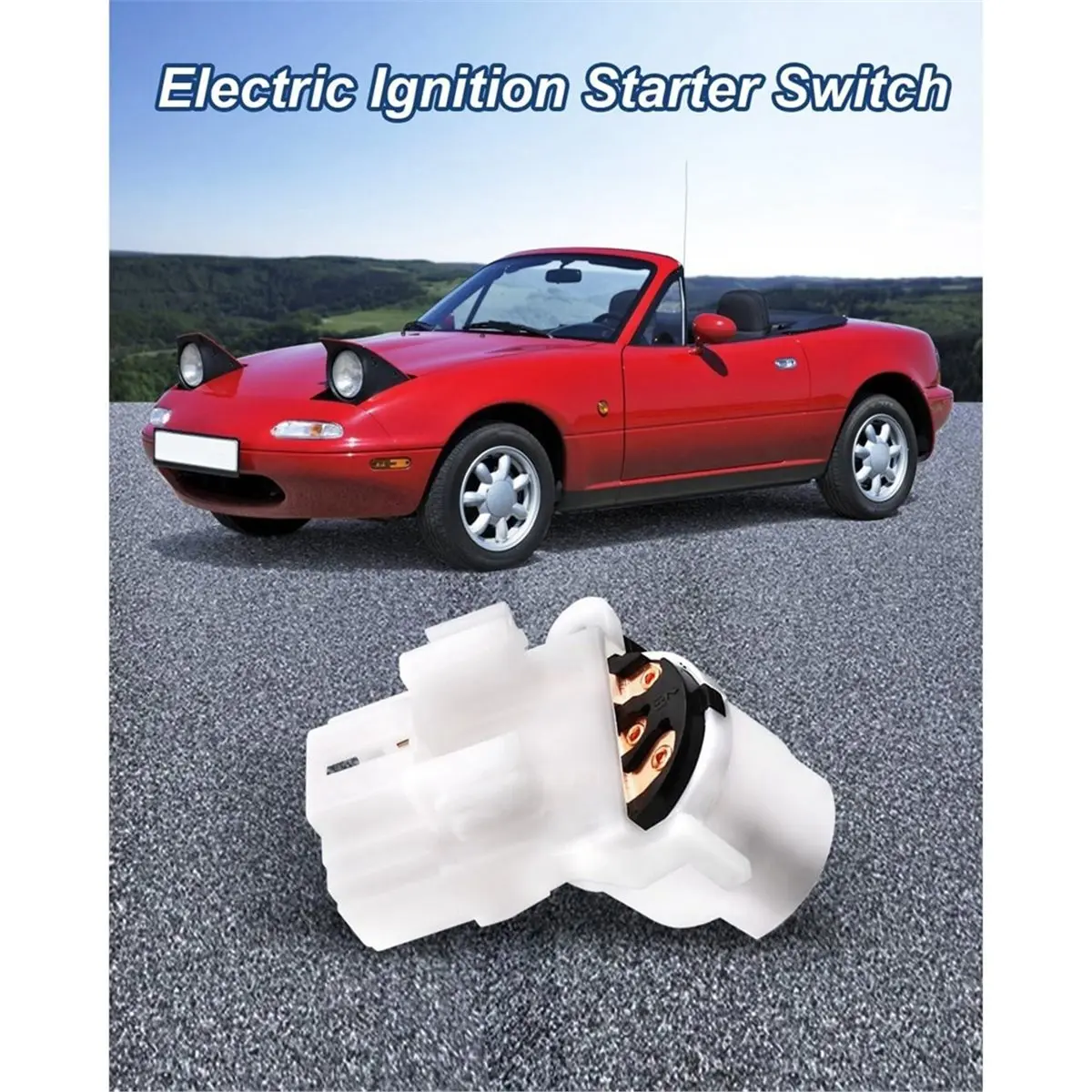 #16N OEM D001-66-151A Ignition Switch for 90-97 Mazda Miata,for 1990-1997 Mazda,(Plastic)
