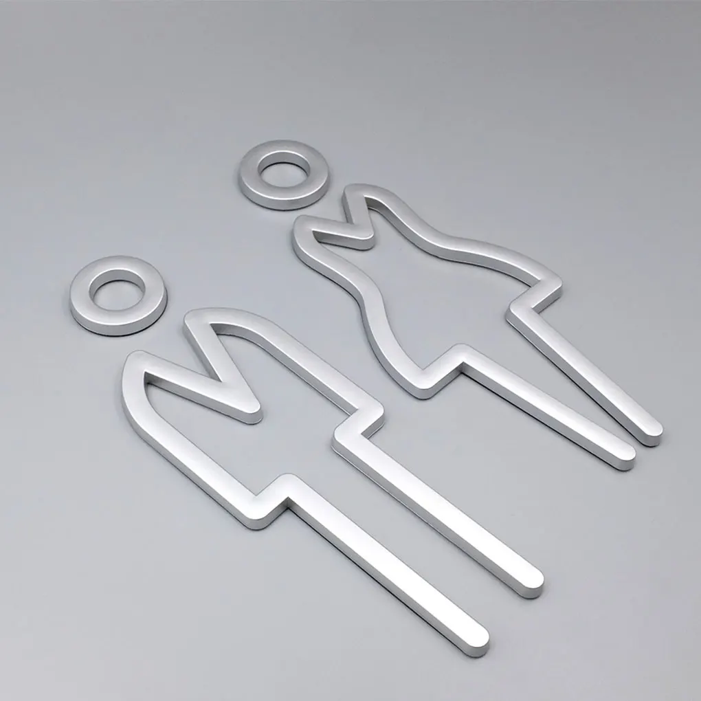 مؤشر باب المرحاض للحمام، أكريليك متين، خفيف الوزن وقابل للإشارة، تطبيقات واسعة ذهبية (النوع 2)