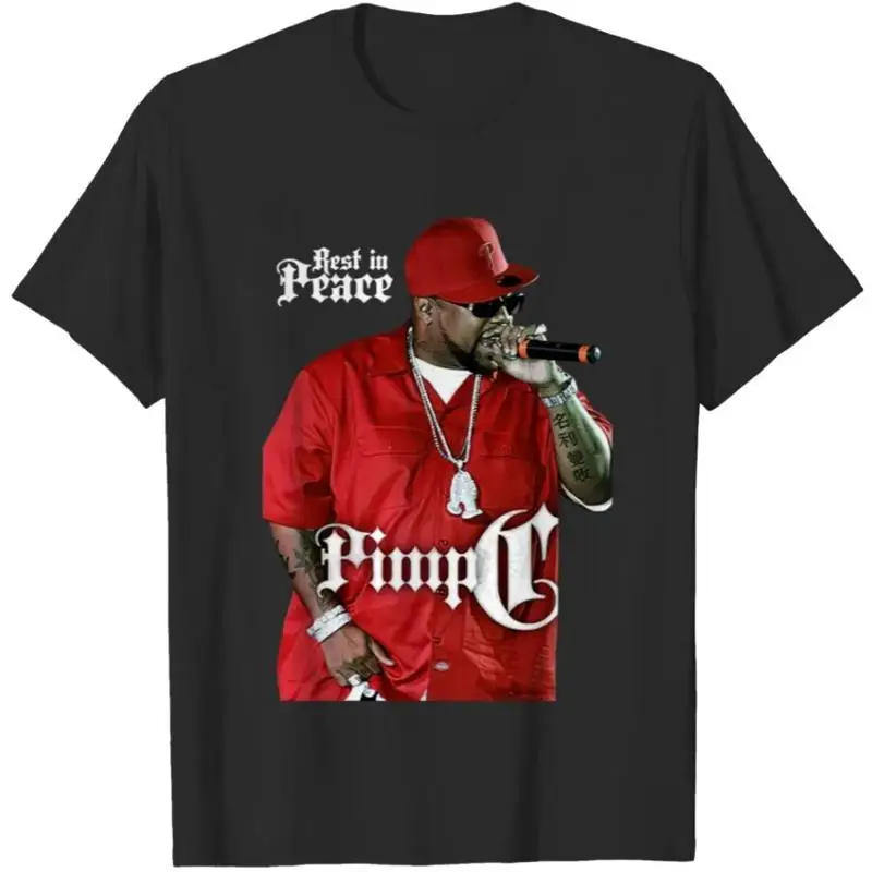 

Винтажная футболка Pimp C Rest In Peace в стиле хип-хоп 90-х годов