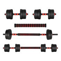 Adjustable 40/50cm Solid Steel Spinlock Dumbbell Bars with Connector for Home Gym Weightlifting Strength Training