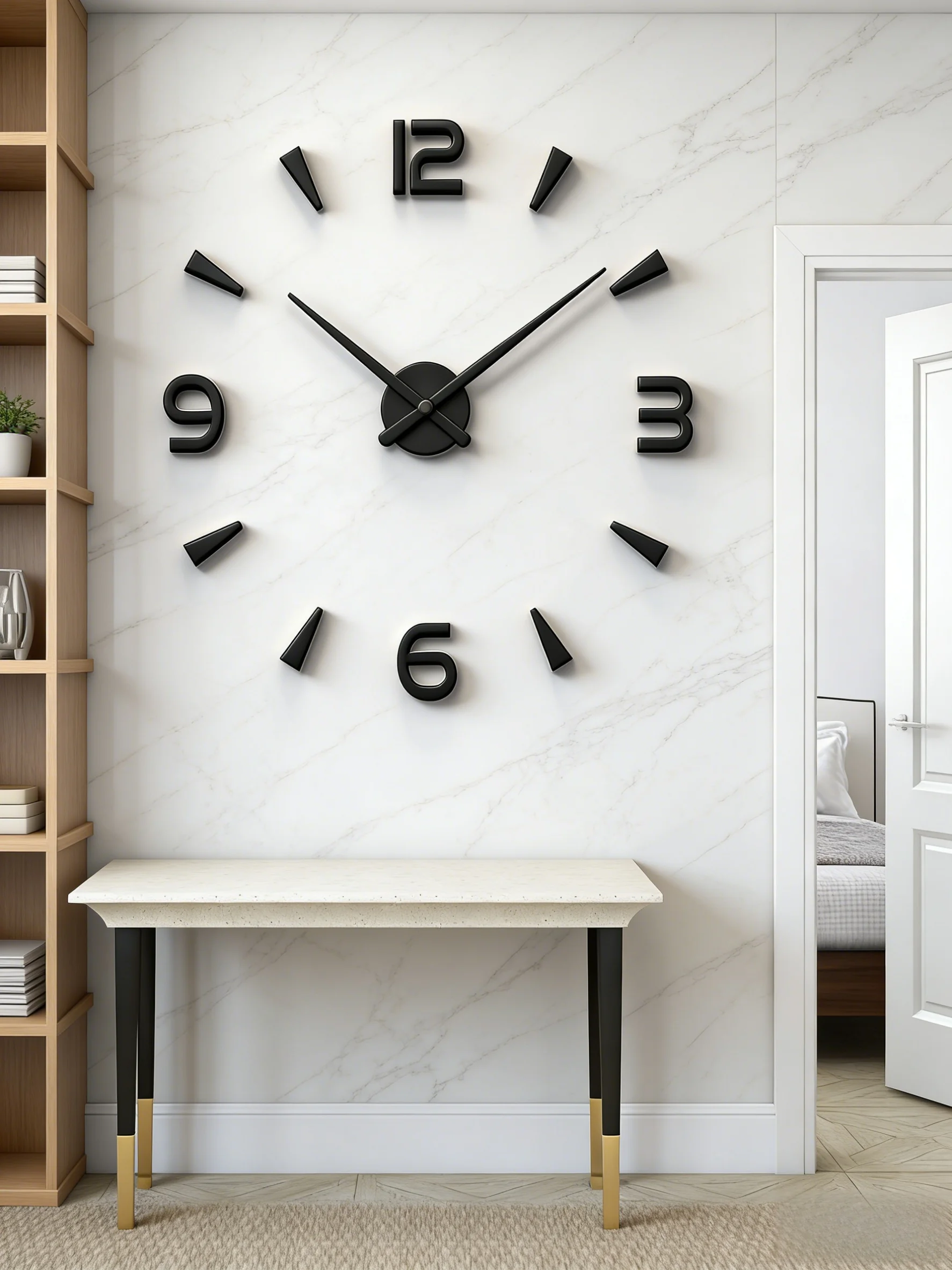 NEW Modern Design Large Wall Clock 3D DIY Quartz Clocks Fashion Watches Acrylic Mirror Stickers Living Room Home Decor Horloge view 3