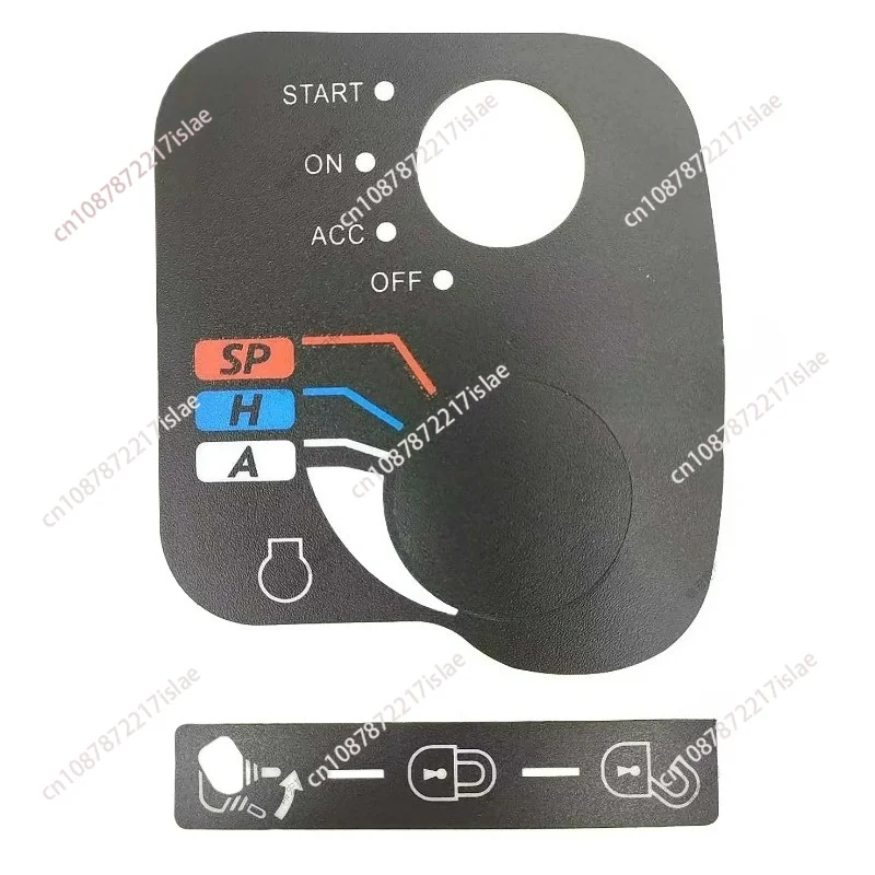 Excavator Handle Switch & Throttle Sticker, Joystick Micro Switch & Control Label
