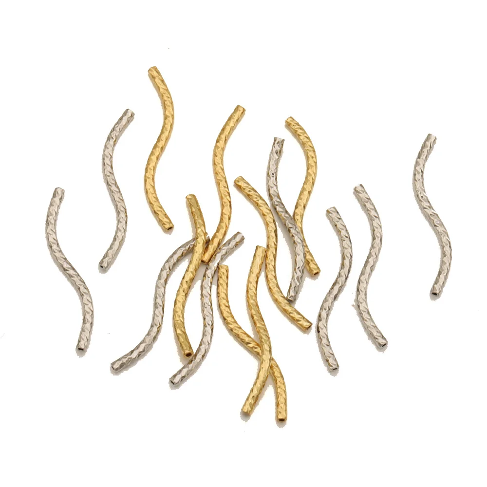 

Cordial Design 400Pcs 1.5*25MM Jewelry Accessories/Copper/Hand Made/Genuine Gold Plating/Curve Shape/DIY Connectors #102540