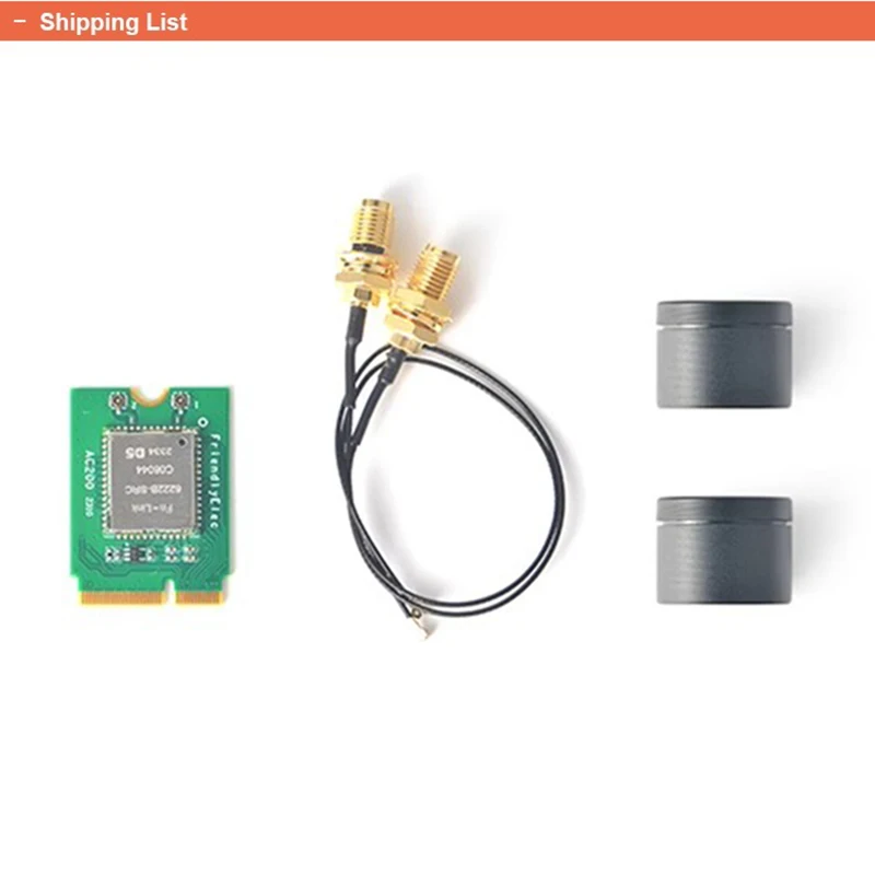 Imagem -06 - Dual Frequency Módulo Wifi com Bluetooth Nanopi Access Board para Nanopi R2s Plus Ac200 M.2