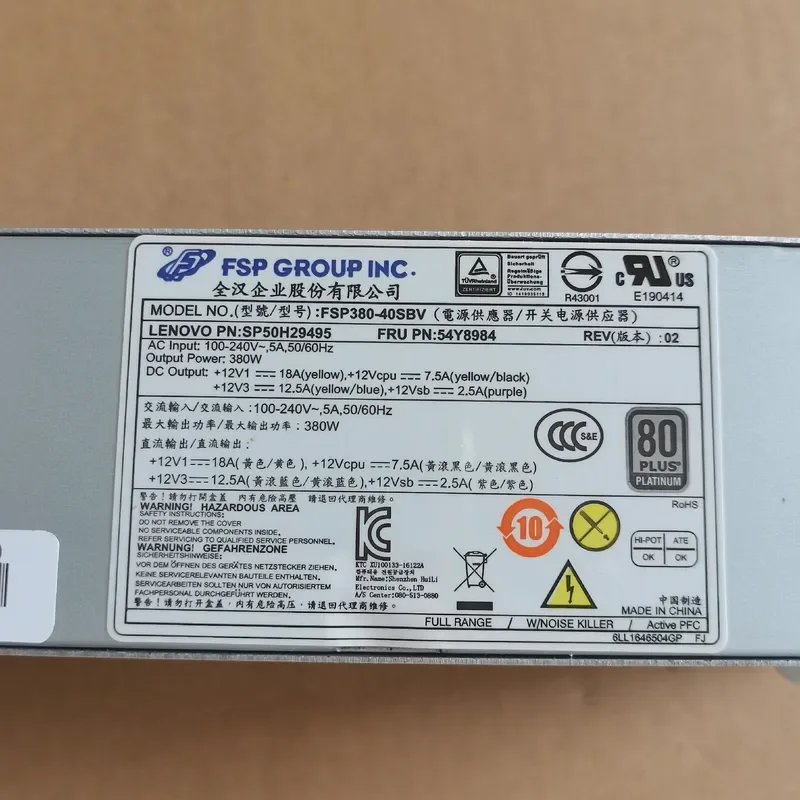 Brand New Original Quanhan FSP Industrial Server Power Supply for FSP380-40S