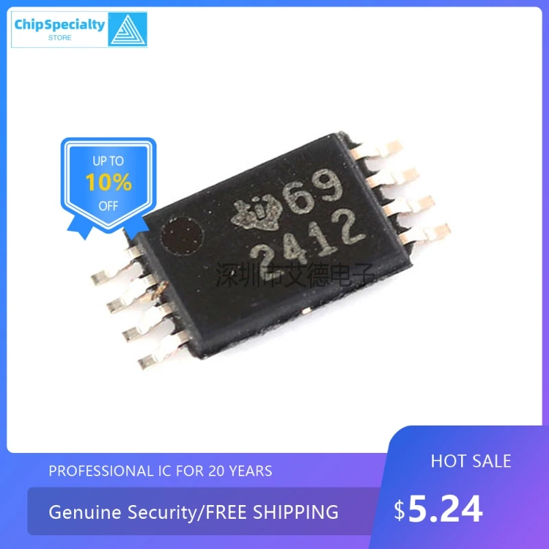 Oryginalna łatka TPS2412PWR jedwabny monitor kontroler 2412 napięcia chip TSSOP8