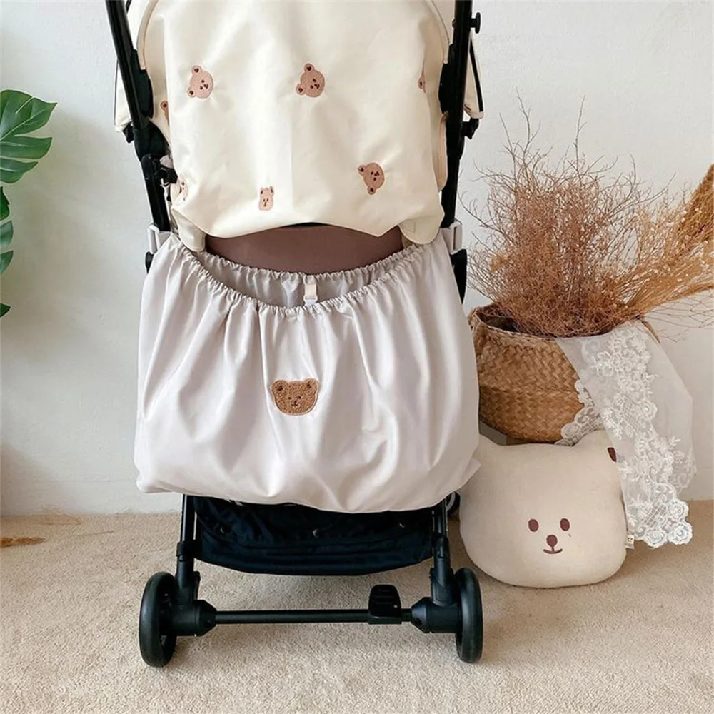 Adjustable Baby Trolley Storage Bag Large Capacity Baby Bottle Diaper Hanging Bag