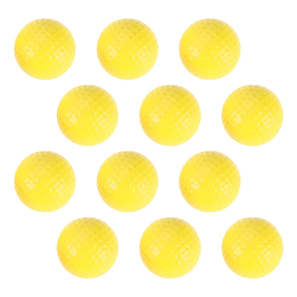 

12Pcs Golfing Practice Foam Balls Lightweight Indoor Training Golfs Balls Supple Golf Training Accessories for Adults