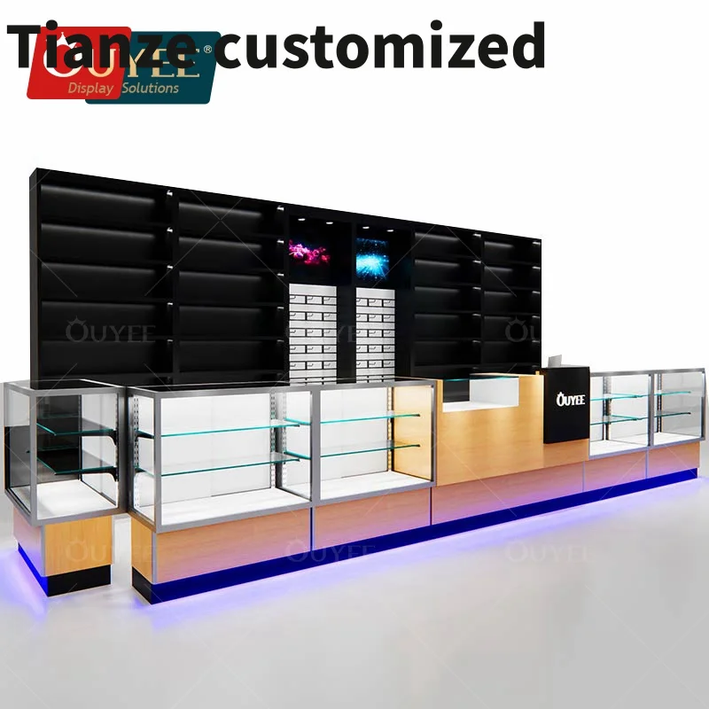 

Customized-Factory Direct Sell Smoke Shop Displays Showcase Smoke Shop Shop Display Furniture And Shelves