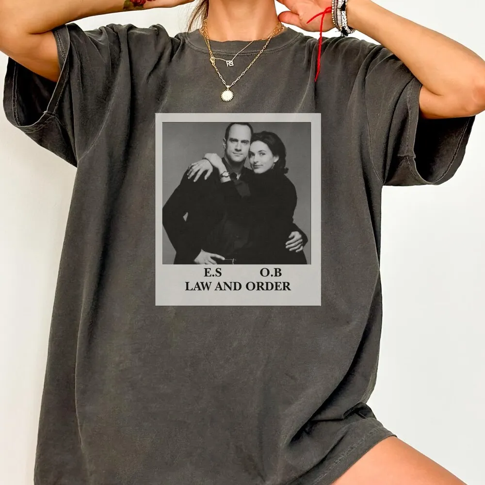 قميص القانون والنظام إليوت أوليفيا تي شيرت مضحك Stabler Benson SVU تي شيرت (4) #1