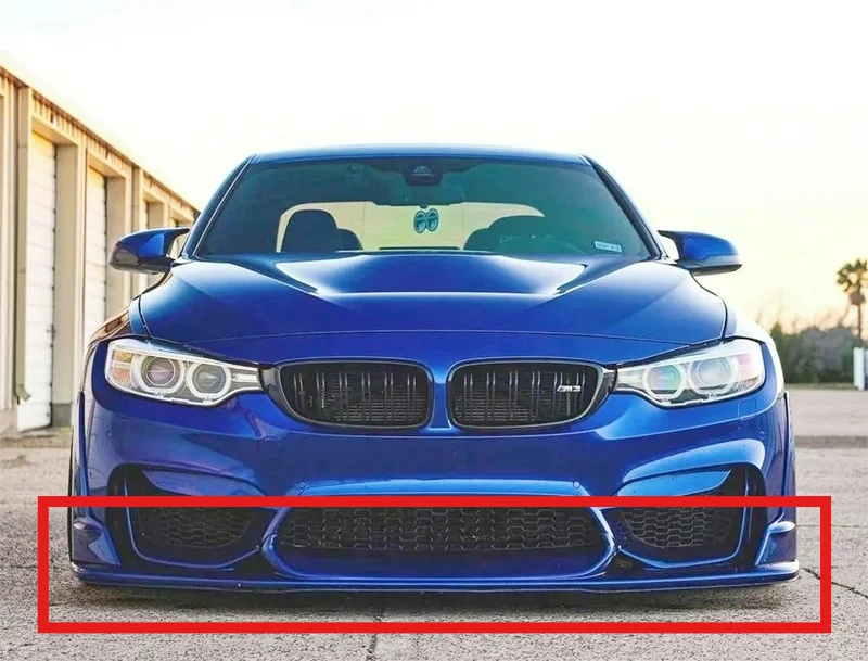 

Track-Inspired FORBMW F80 M3 F82 M4 Lapel Style Front Bumper Lip Smooth Carbon Fiber 2015-2020