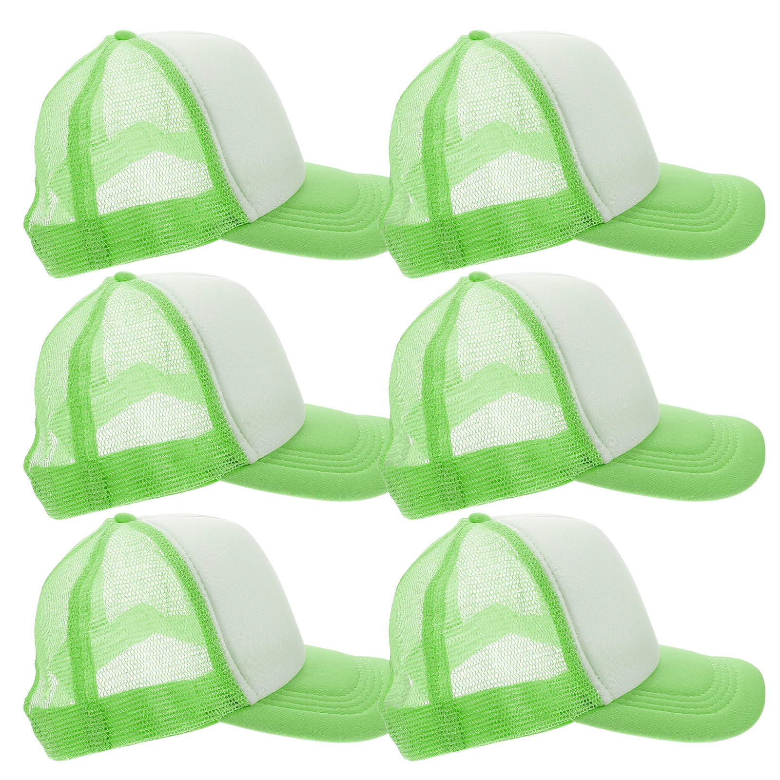 10 قطعة قبعة بيسبول شبكية فارغة التسامي Diy بها بنفسك قبعة للرجال النساء خفيفة الوزن تنفس في الهواء الطلق الصيف قبعات سائقي الشاحنات السائبة