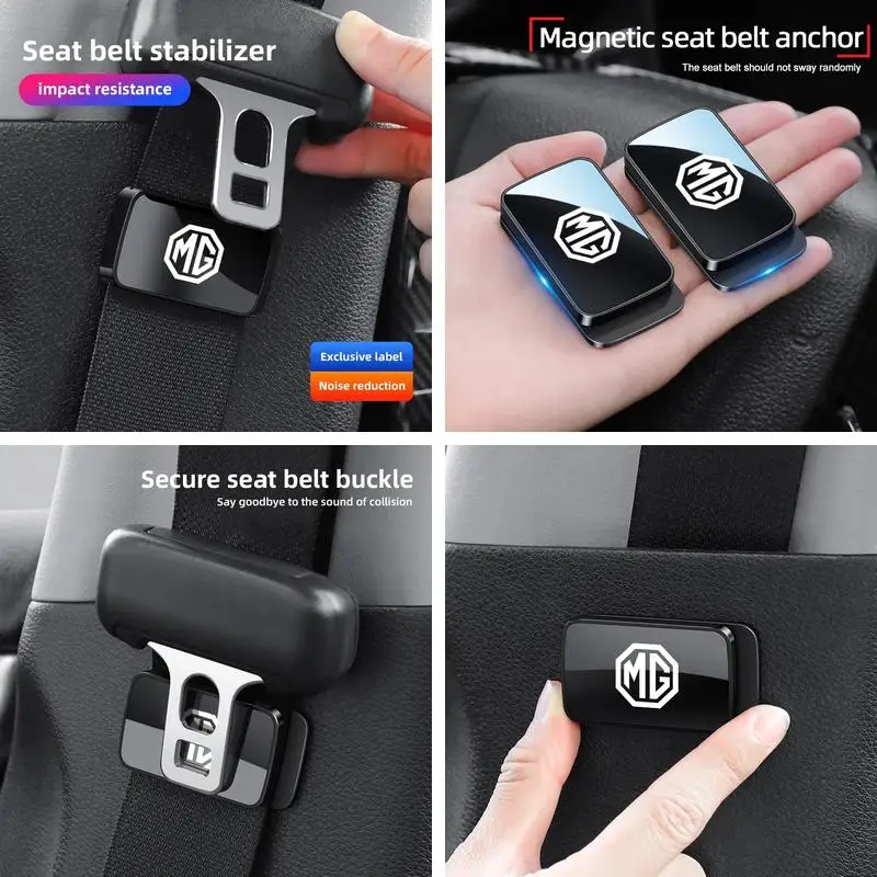 Noise Reduction Safety Belt Stabilizer Bracket Holder For MG Mulan MG6 ZS HS MG4, Impact Resistant Car Interior Seat Belt Auto P