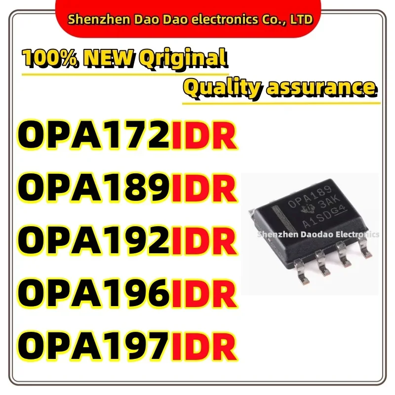 5Pcs OPA172IDR OPA172 OPA189IDR OPA189 OPA192IDR OPA192 OPA196IDR OPA196 OPA197IDR OPA197 SOP-8 chip IC new