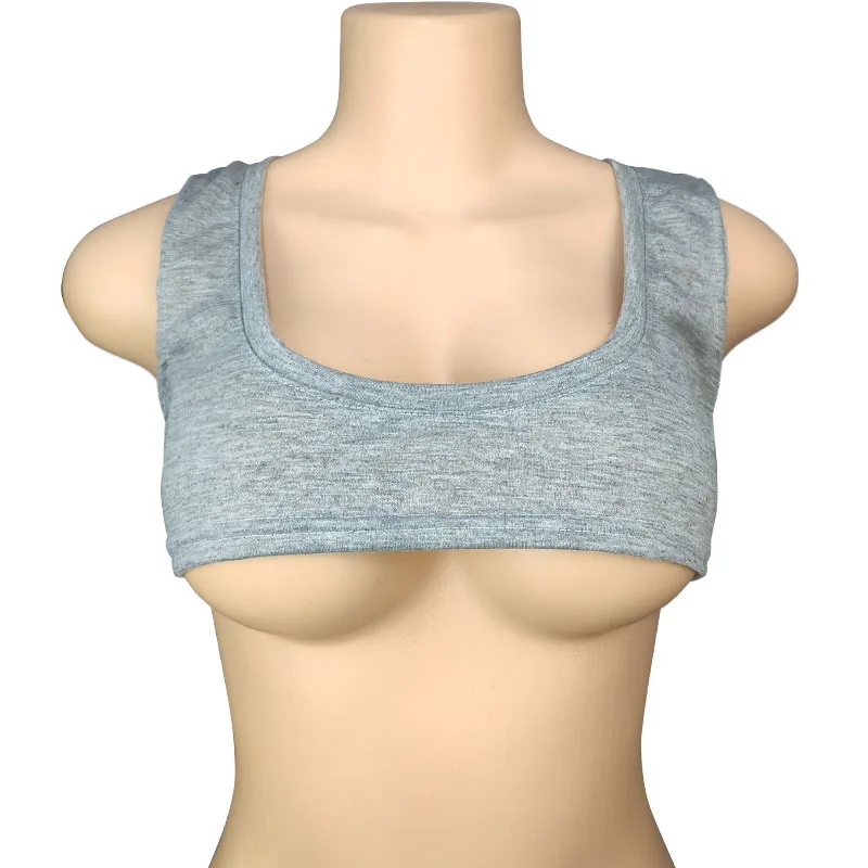 Y2k European and American Low Round Neck Ultra Short Sleeveless Vest T-shirt Sexy Chest Hugging and Navel Exposed Vest - view 5