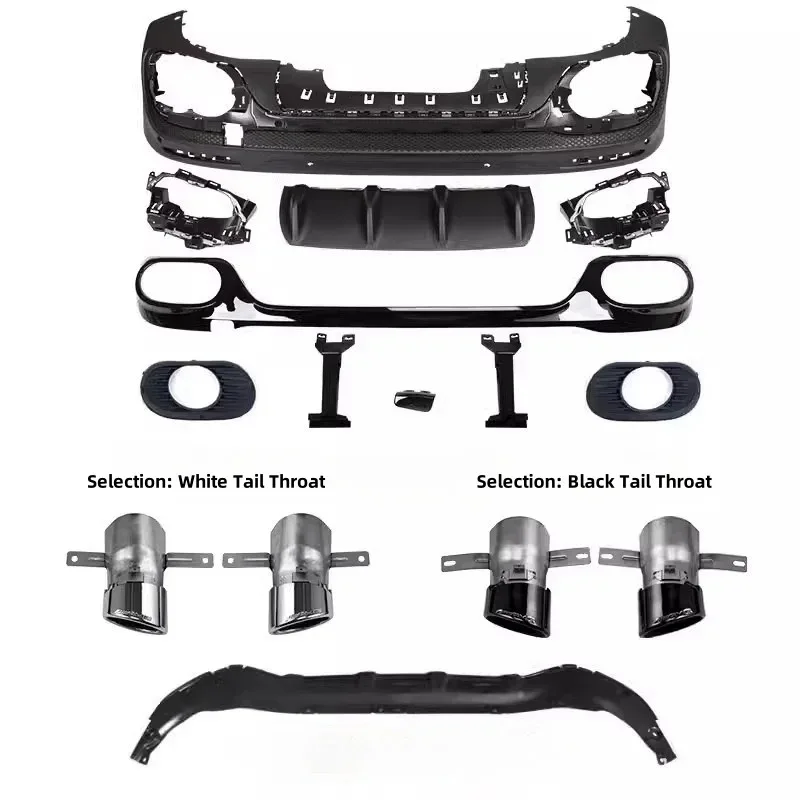 

Suitable for GLB200 220 180 Modified GLB35 Front Bumper Surround GT Grille Rear Lip and Throat