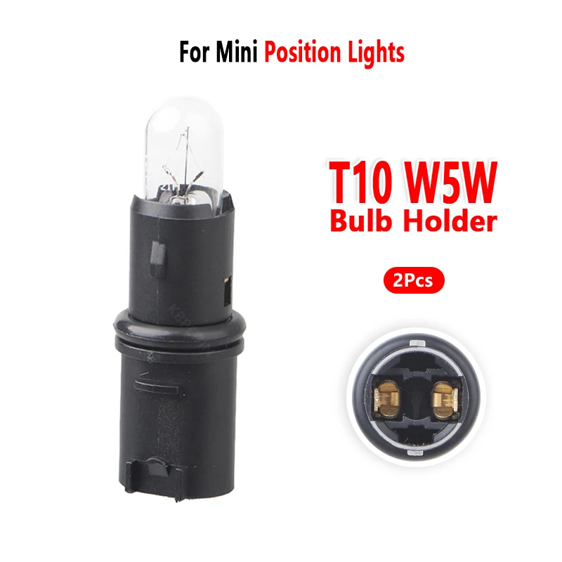 Car W5W Bulb Holder for Mini Countryman Position Light Socket Base Accessories 2011 to 2022 2 Pcs