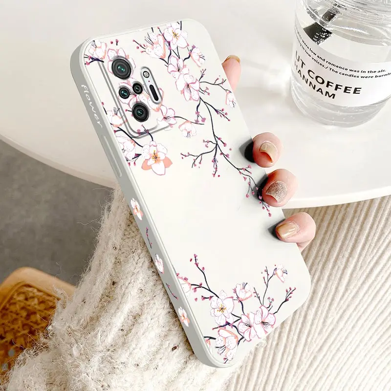 Note 10Pro Bright Orchid Silicone Phone Case For Xiaomi Redmi Note 10 10S 10T 10Pro 11S 11Pro 12S 12 9T 9 11EPro 12Pro Cover