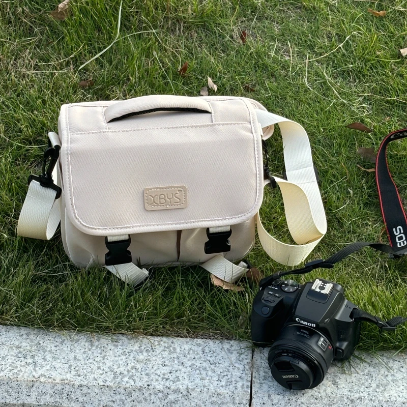 

Мужская сумка через плечо для фотоаппарата Canon DSLR и беззеркальных фотоаппаратов Сумки через плечо с мягкими разделителями Сумка для объектива и аксессуаров