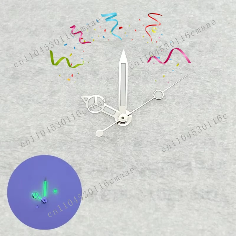 Pointer 7.75mm 12mm 135mm Watch Hands Green/blue Luminous Watch Hands Suitable for NH35/NH36/NH34 Movement Accessories