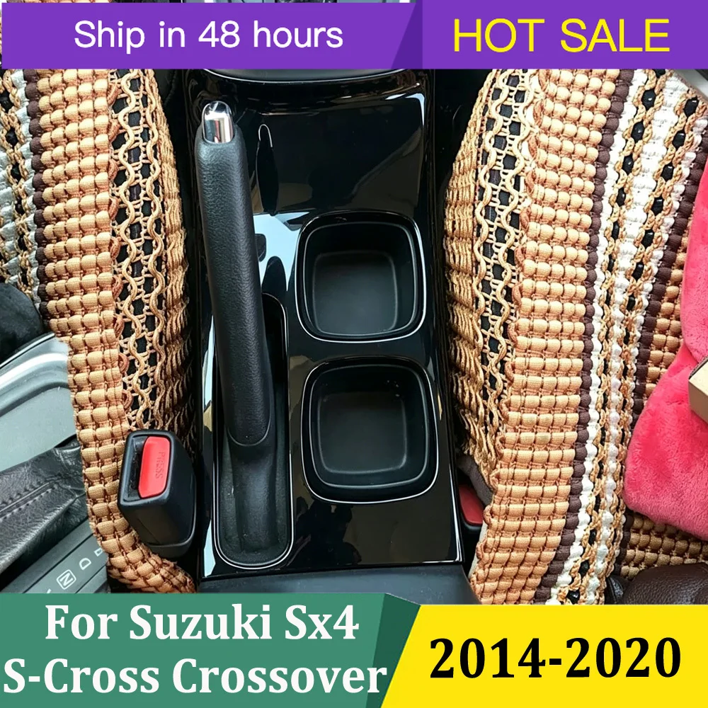 For Suzuki SX4 S-cross 2014 2015 2016 2017 2018 2019 2020 Gear Box Panel Cover Trim Sticker Interior Car Accessories