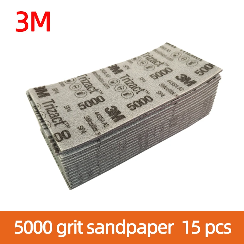 Papel de lija de esponja cuadrada abrasiva de pirámide 3M 30289, 70mm, 140MM, hookkit P3000, P5000grit, disco de espuma, papel de lija para molienda