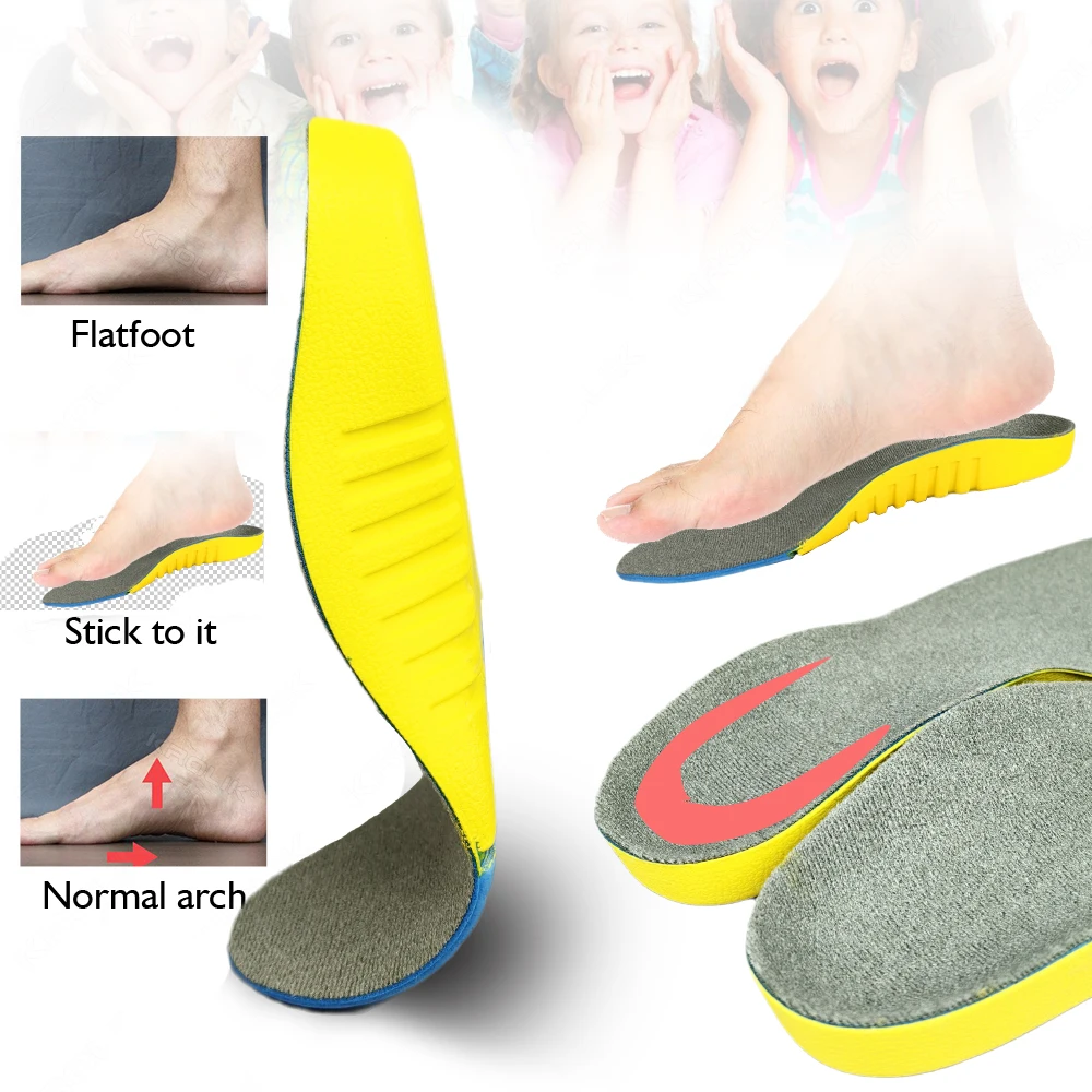 Child Orthopedic Insole For Flat Foot Kid Comfortable Correction X/O Leg,Arch Support,Foot eversion,Accessory Orthopedic Shoes