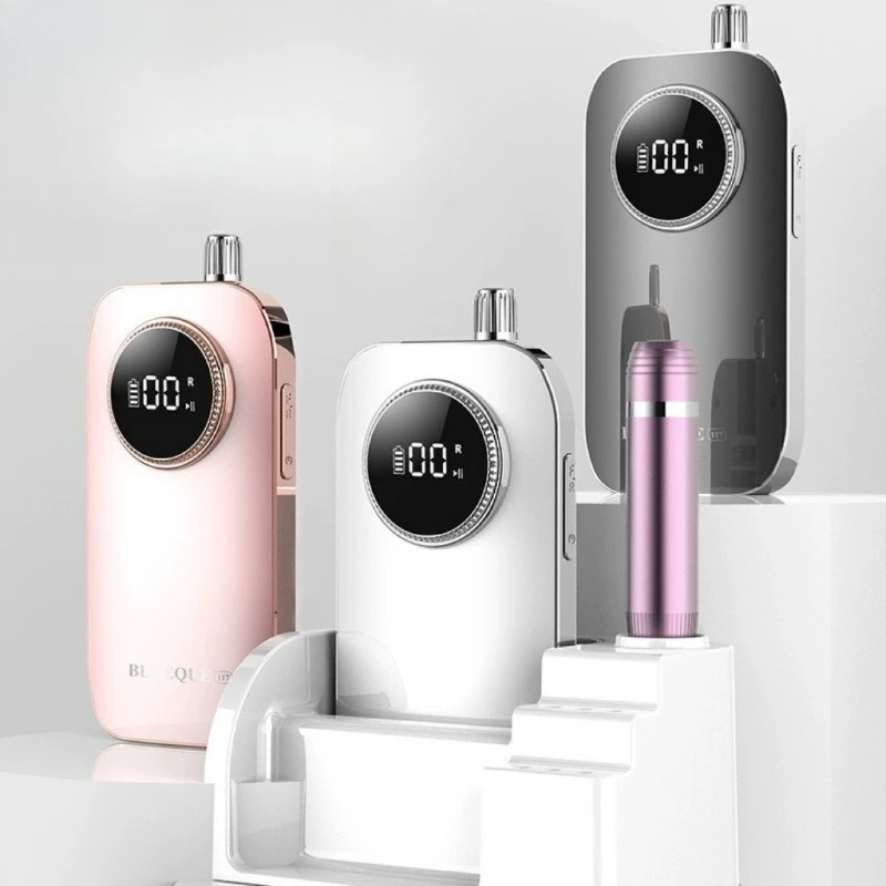 Piccola levigatrice elettrica per unghie, attrezzature per nail art, ricarica professionale per macchina per unghie, accessorio per donna, smerigliatrice per glitter per unghie shock