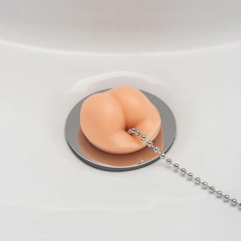 Creative Funny Sink Stopper PVC Material Interesting Butt Stuffing Secret Water Blocking and Leak Prevention Santa Claus Gifts