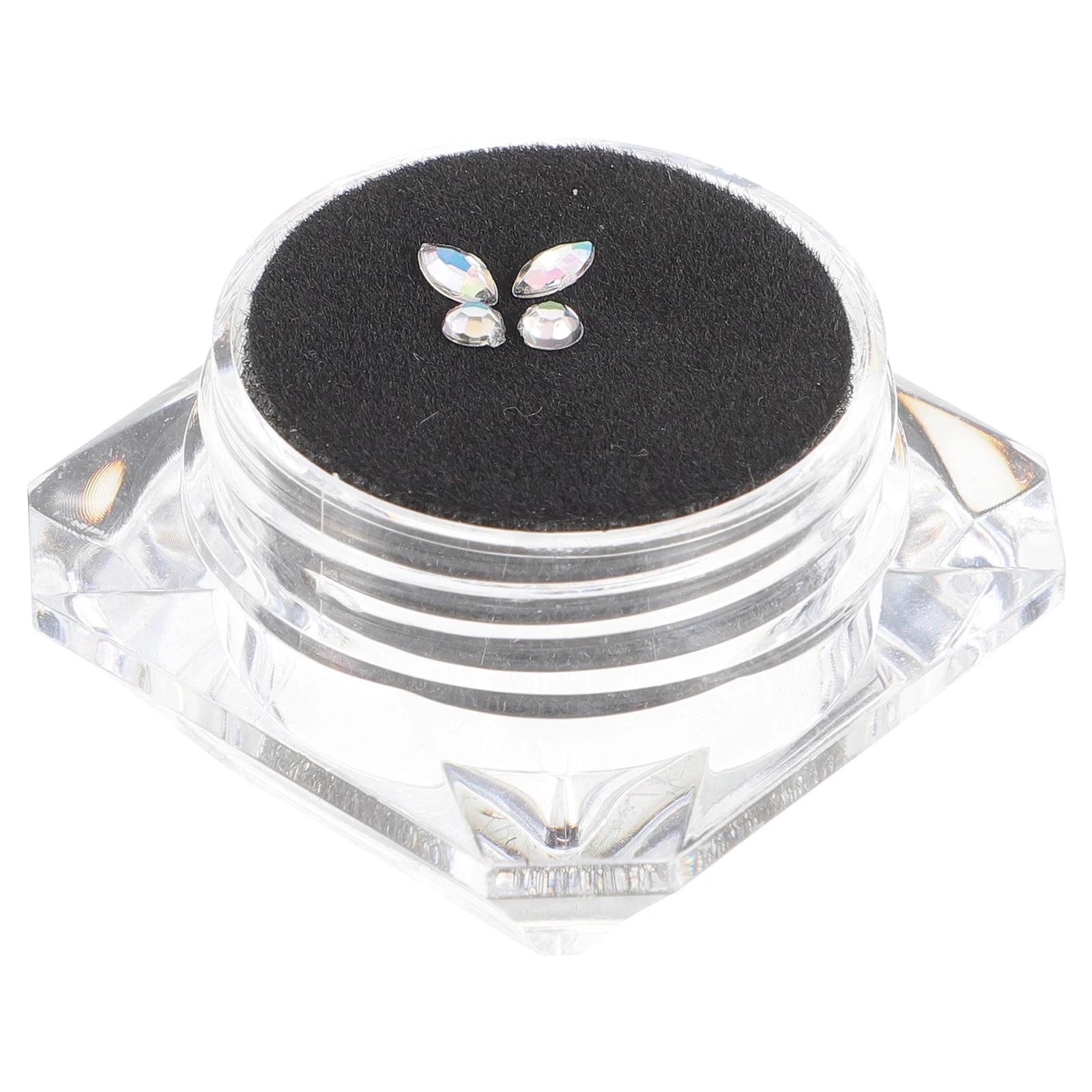 เครื่องประดับตกแต่งฟันคริสตัลสำหรับผู้หญิง งานศิลปะบนฟัน ประดับเพชรเทียม รูปผีเสื้อระยิบระยับ