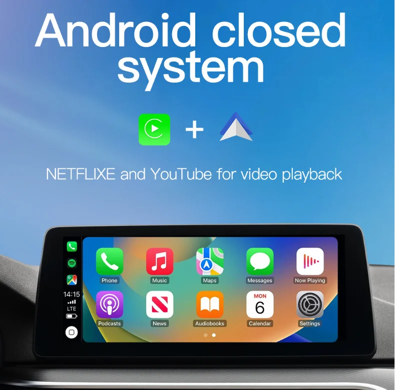 3 in 1 compatibile 2 + 8G Android 8 Carplay Box Nuova auto wireless per Carplay Android cablato Adattatore 3 in 1 per auto Android