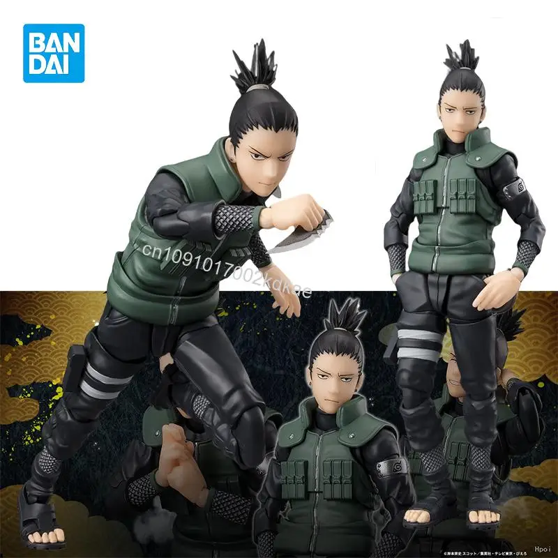 

В наличии Bandai Original NARUTO Shippuden S.H.Figuarts SHIKAMARU NARA Блестящая стратегическая аниме-фигурка Фигурки Модель игрушки
