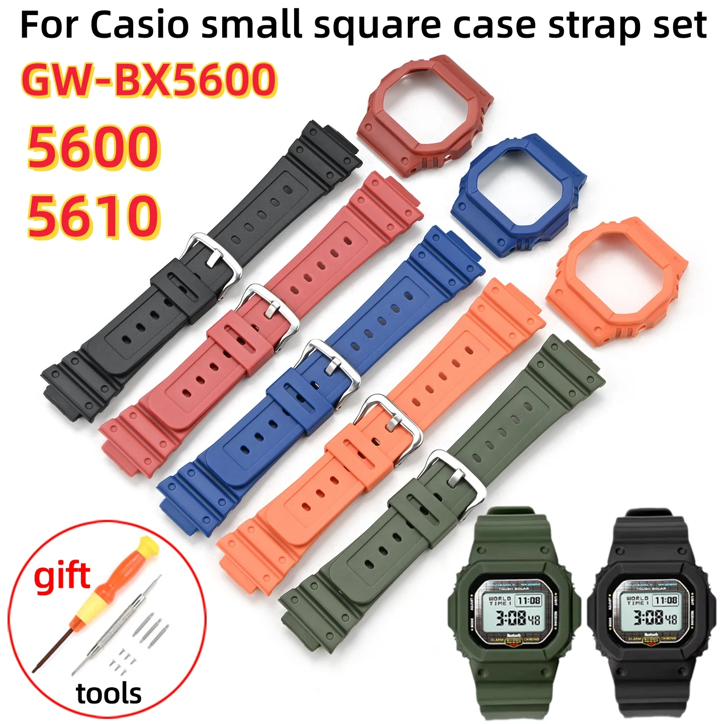 Resin Art Watch - GW-BX5600 mod kit Silicone Case Set