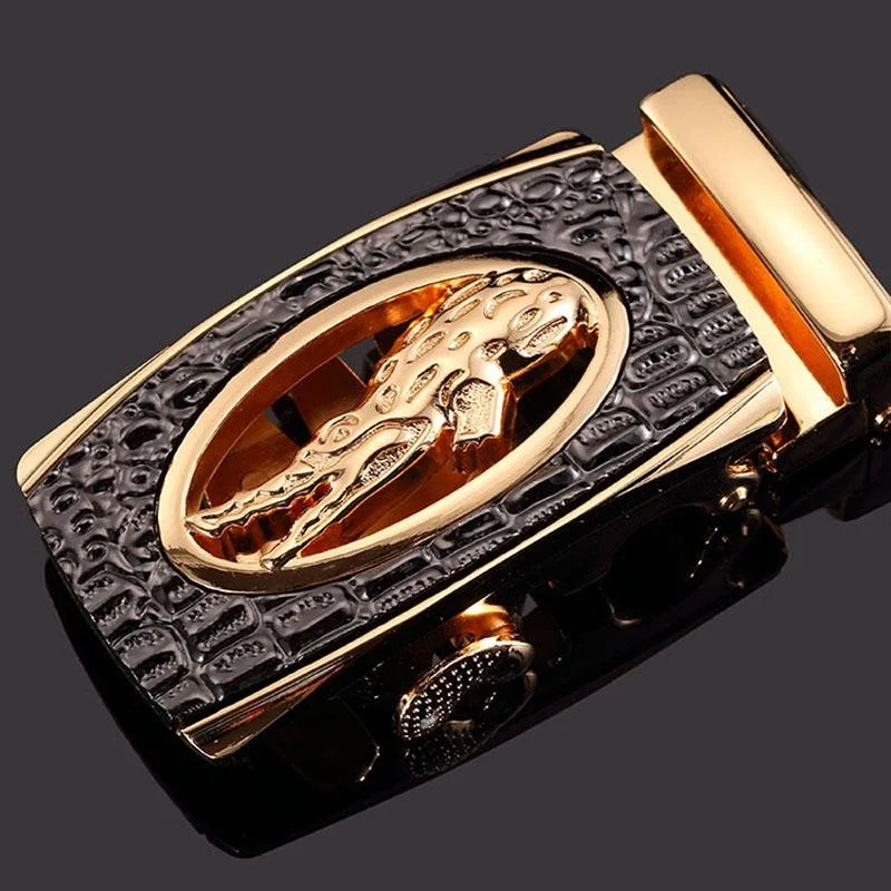 

Automatic Belt Buckle for Men - Premium Metal Alloy Animal Design, Quick Release Clip for Jeans & Dress Pants