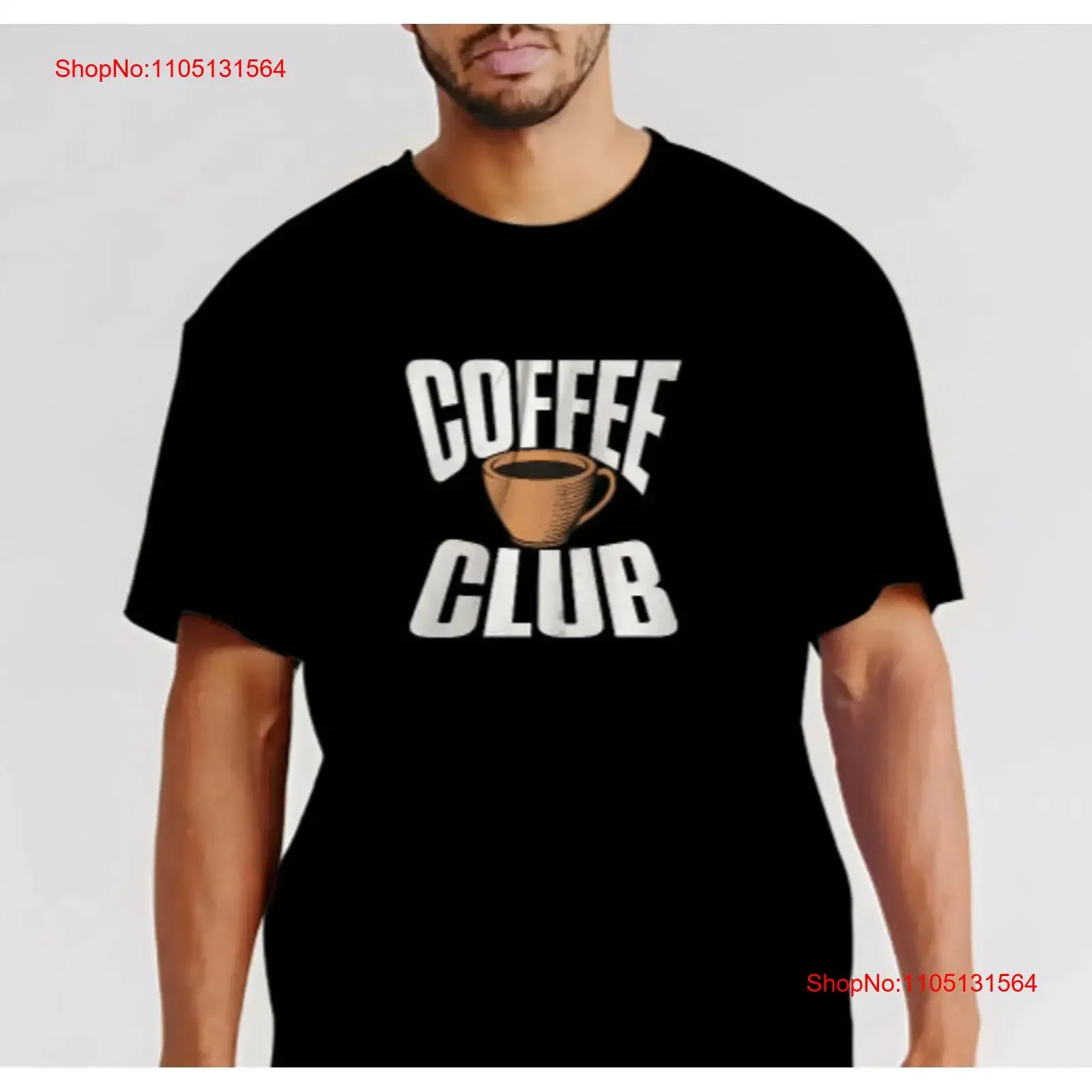 

Футболка COFFEE CLUB, размер S 5XL, винтажная стираная футболка с графическим рисунком, унисекс, мягкая модная повседневная дизайнерская одежда, дышащая, универсальная