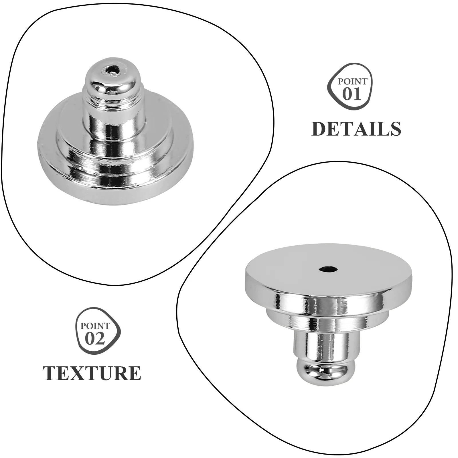 

4 шт. гальванические задние части для шпилек, маленькие стопорные серьги, прочные, приятные для кожи, аксессуары для сережек «сделай сам», изготовление ювелирных изделий
