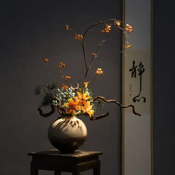 Yun الديكور B & B Song Xin مدخل سطح مزهرية سيراميك على الطراز الصيني #4