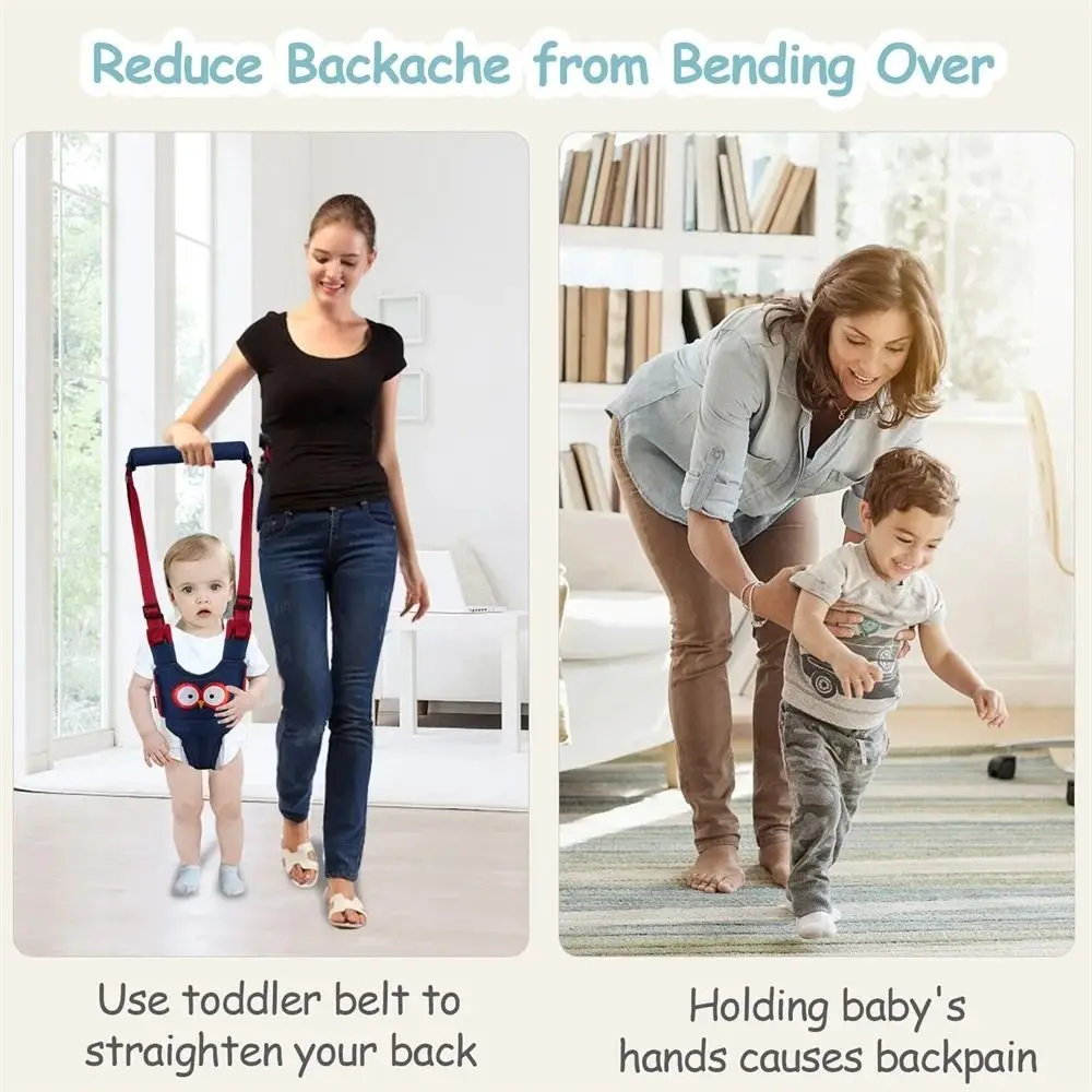 

Safety Infant Walker Harness Breathable Handheld Learning Walk Support Assist Trainer Non-slip Long Toddler Assistant Belt Child