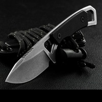 KS 2085 Mini Straight Knife Nylon Fiber Handle 8Cr13Mov Blade Multi-functional Cutting Knife Outdoor Picnic Sharp Fruit Knife