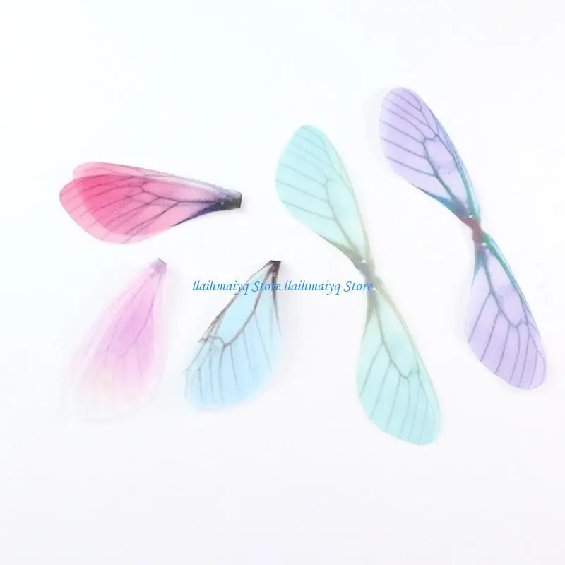 573B Fashion for Butterfly Wings Charms Wings for DIY Jewelry Making Earrings Pendants Hair Headband Decoration Gif