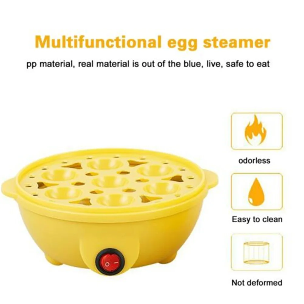 Electric Egg Cooker Boiler 7 Cavities Cute Chicken Shape Non Stick Auto-off Egg Steamer With Indicator Light Wholesale