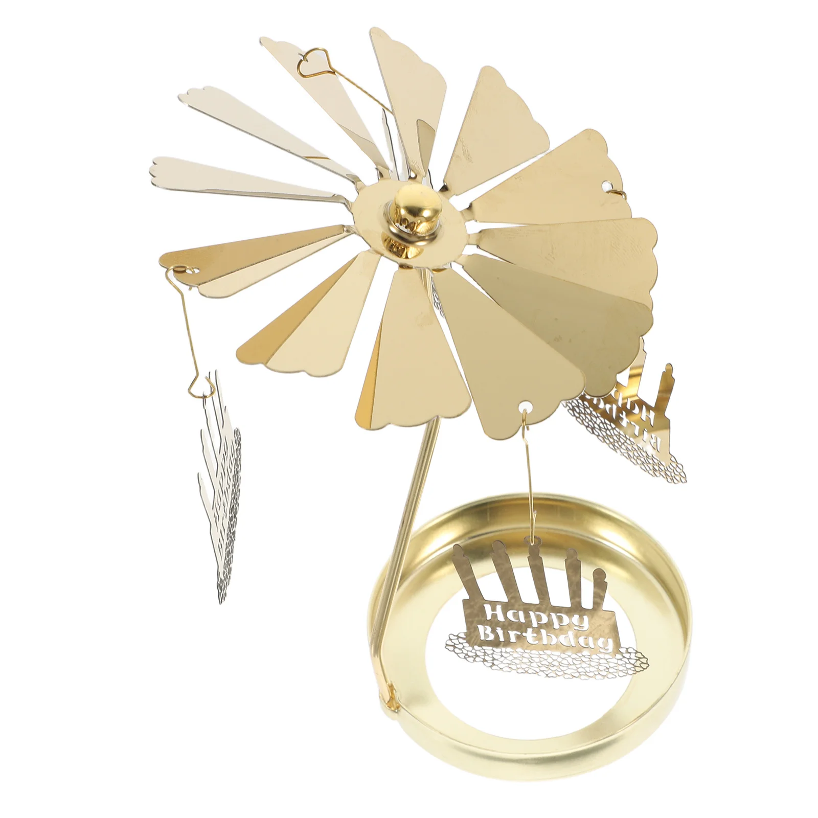 

Rotating Carousel Holder Stainless Steel Aromatherapy Cup for Home Decor Tea Light Oil Burner Rotating Tealight