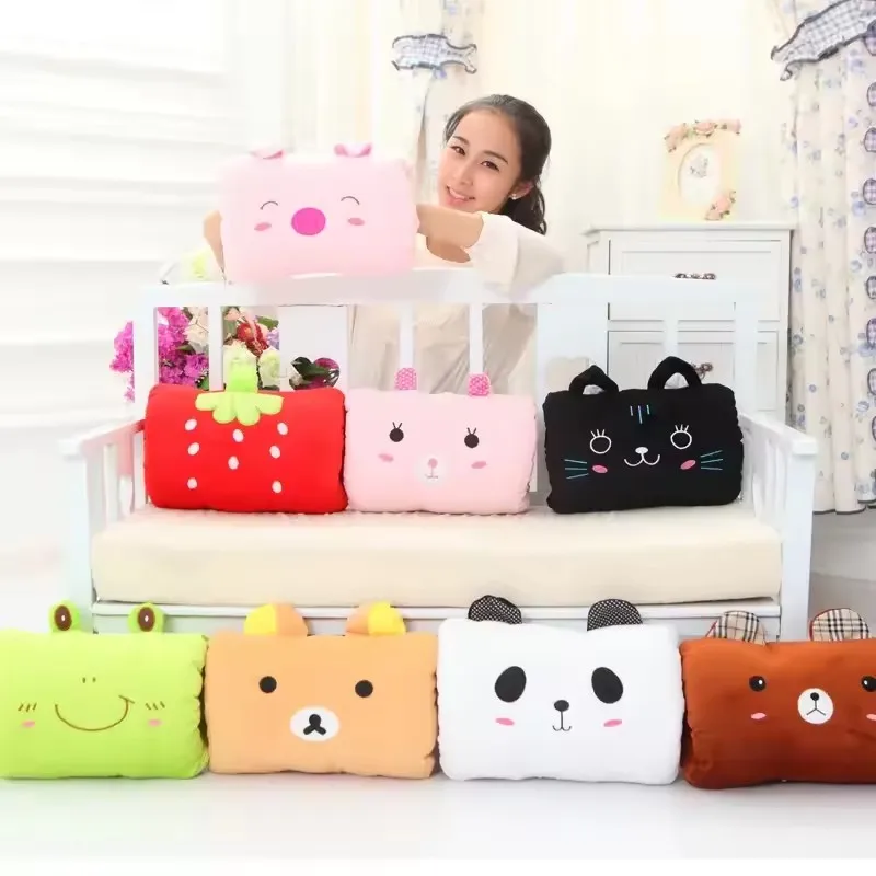 وسادة يد كرتونية شتوية لطيفة للأطفال، سخان يدوي، وسادة ذراع فئة البطل الضعيفة 1، هدية للأطفال، قيلولة سوهو