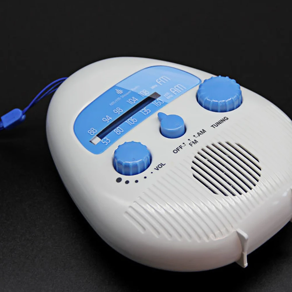 

1 set 1 Set For Fm Am Stereo Radio For Bathroom Kitchen Usb Charging Mini Portable Bathroom Radio Loudspeaker Player