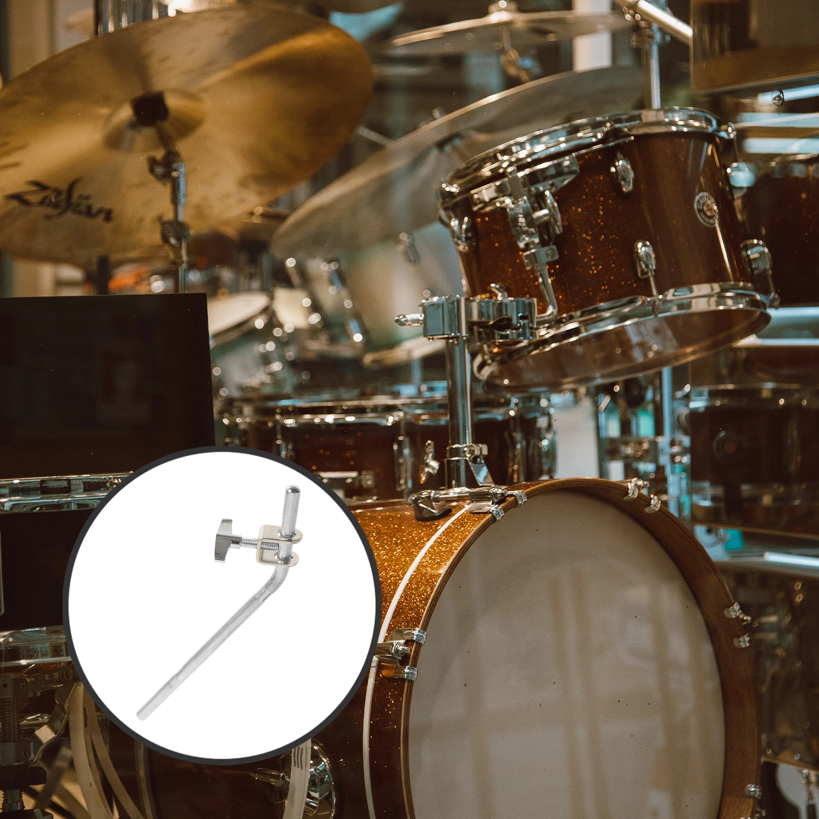 

Cowbell Stand Holder for Drums Mount Bracket Mounting Set Kit Hardware Pole Metal