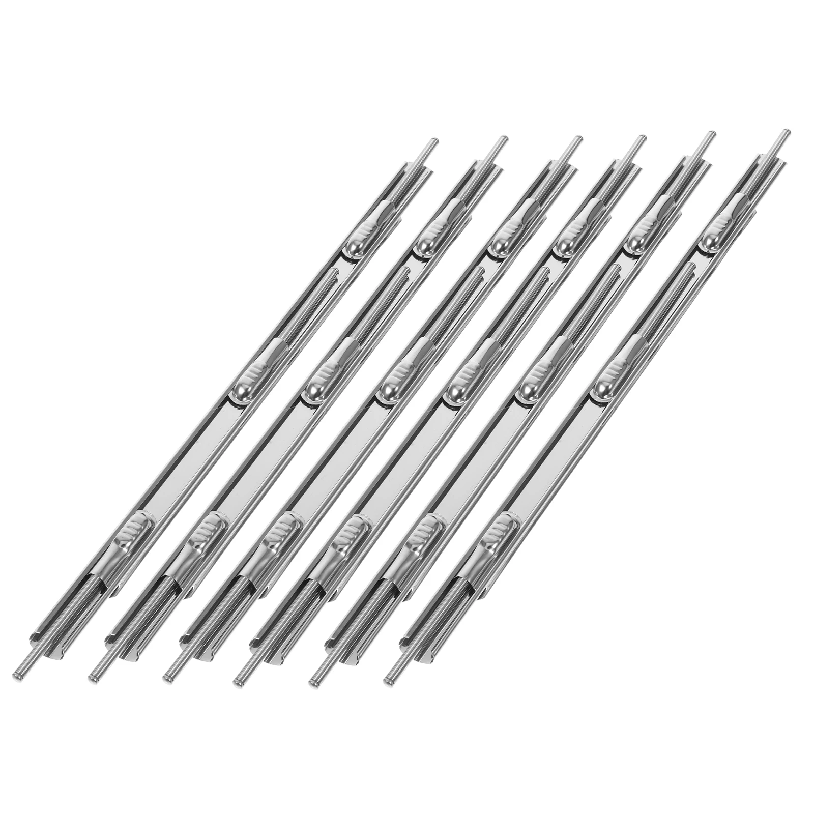 

6pcs Metal Book Fasteners Triple-Hole Binding Clips Paper Binding Comb Diy Notebook Office Home School Use Binder