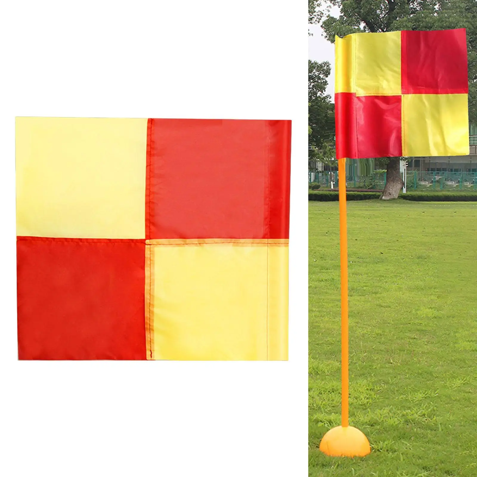 

Soccer Corner Flag Multifunctional Compact Accessories Playing Field Equipment for Competition Practice Sports Football Beginner